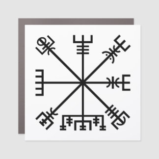Vegvisir Viking Symbol Car Magnet
