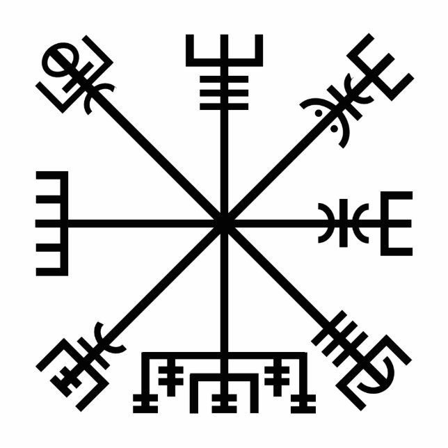 Vegvisir Viking Symbol Cutout (Front)