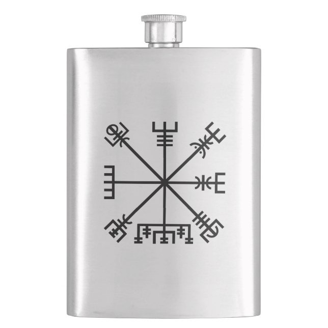 Vegvisir Viking Symbol Flask (Front)