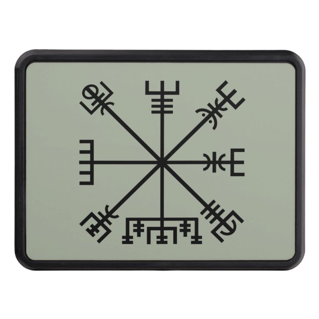 Vegvisir Viking Symbol Hitch Cover (Front)