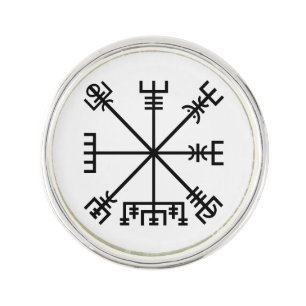 Vegvisir Viking Symbol Lapel Pin