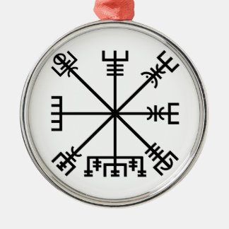 Vegvisir Viking Symbol Metal Ornament