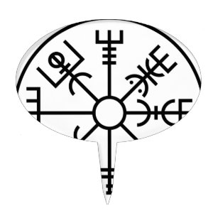 vegvisir Viking Symbol Norse Shield Odin Cake Topper