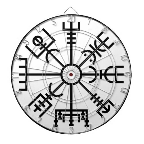 vegvisir Viking Symbol Norse Shield Odin Dartboard