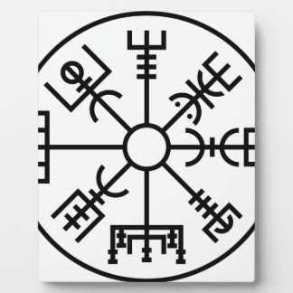 vegvisir Viking Symbol Norse Shield Odin Plaque