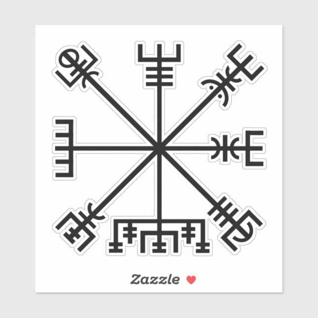 Vegvisir Viking Symbol Sticker (Sheet)
