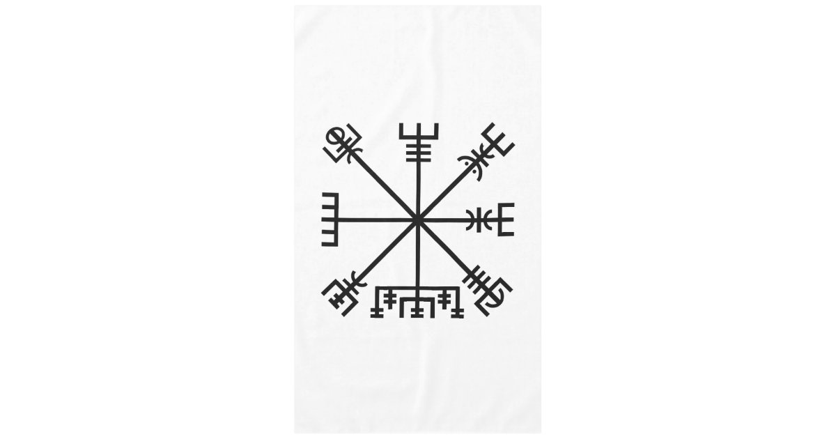 Vegvisir Viking Symbol Tablecloth Zazzle