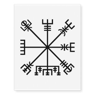 Vegvisir Viking Symbol Temporary Tattoos