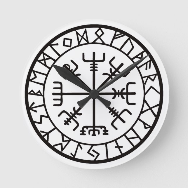 VegvisirCompass.jpg Round Clock (Front)