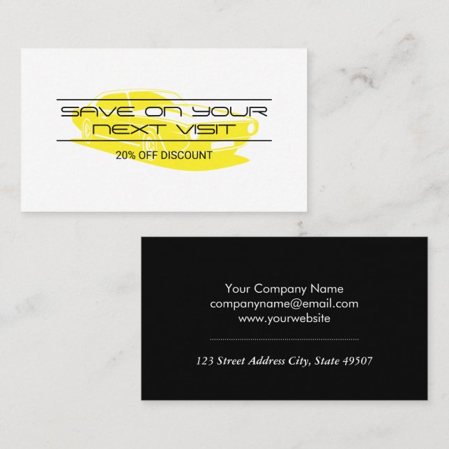 Vehicle | Discount Deals Loyalty Business Card (Front/Back)