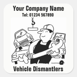 Vehicle Dismantlers Business stickers