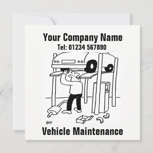 Vehicle Maintenance Business Card