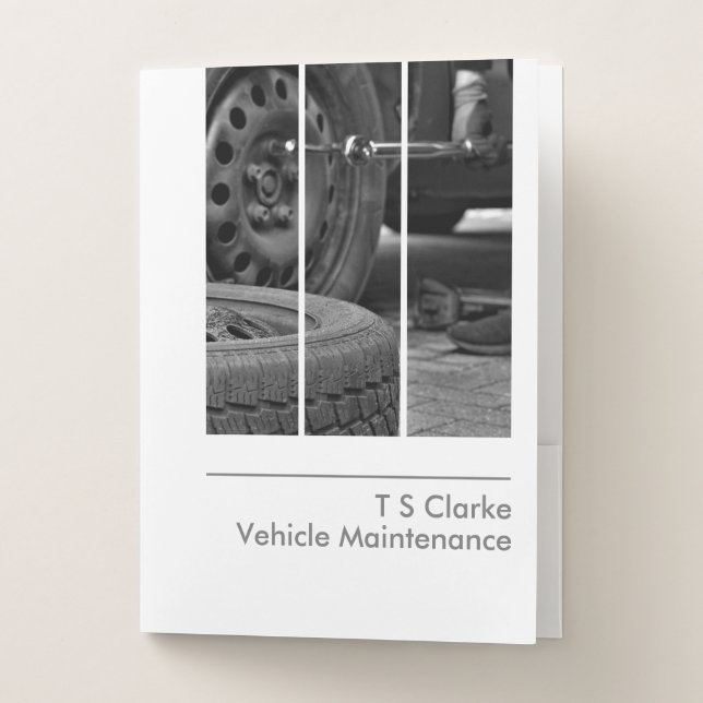 Vehicle Maintenance Company Folder (Front)