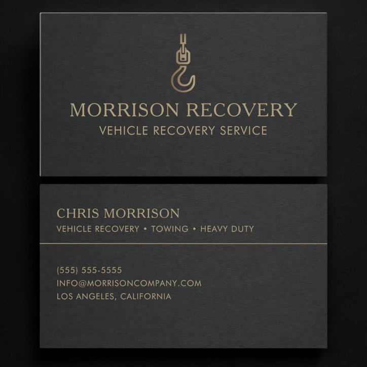 Vehicle Recovery Service Business Card
