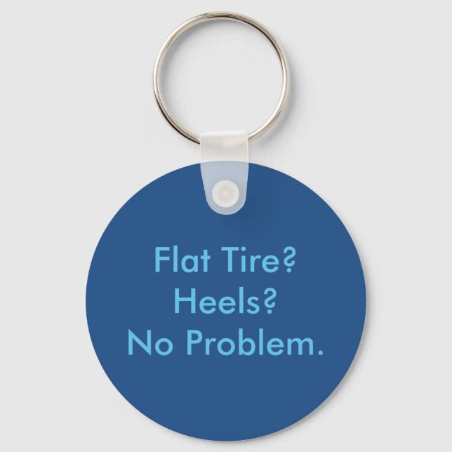 Vehicle Repair Flat Tire Keychain (Front)
