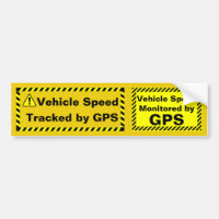 Vehicle Speed Monitored by GPS Dual Sticker