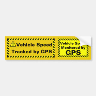 Vehicle Speed Monitored by GPS Dual Sticker