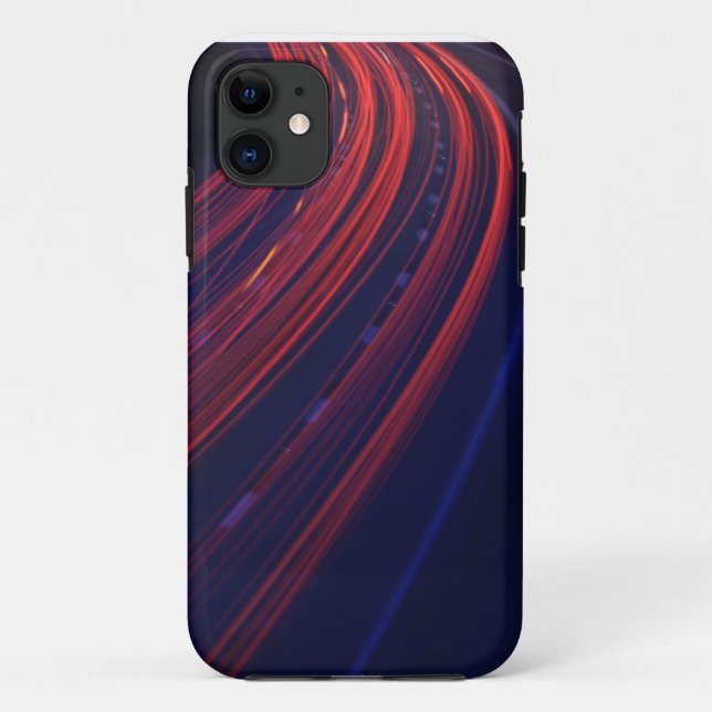 Vehicle Traffic Tail Light Trails Case-Mate iPhone Case (Back)