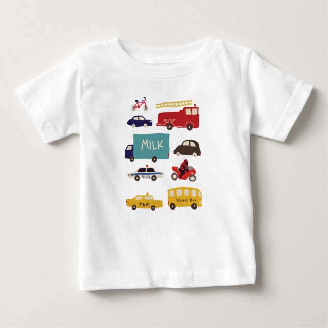 Vehicles Baby T-Shirt (Front)