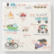 vehicles cartoons with Thai and English wording