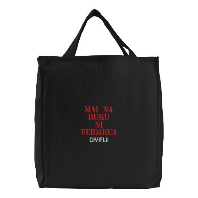 VEIDAKUA EMBROIDERED TOTE BAG (Front)