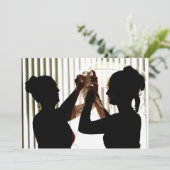Veil Adjust Bride Outline Photograph Design (Standing Front)
