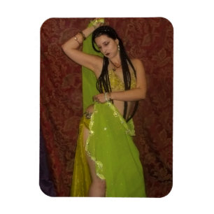 Veil Belly Dancer Photo Magnet