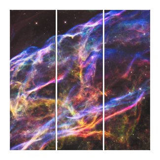 Veil Nebula Supernova Remnant Square Canvas Print