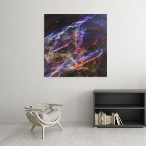 Veil Nebula Supernova Remnant Square Canvas Print