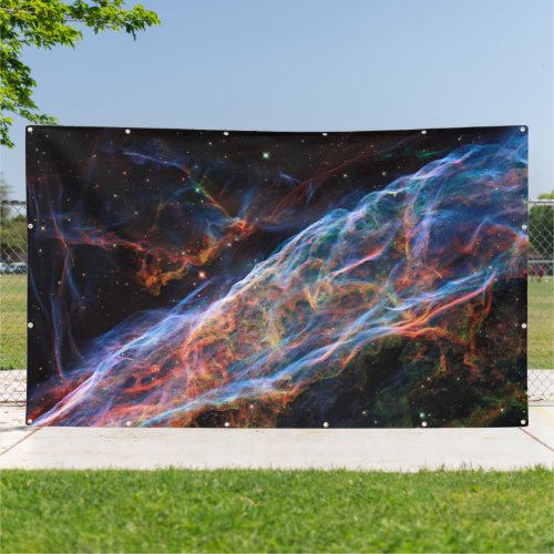 Veil Nebula Supernova Remnants Hubble Telescope Banner