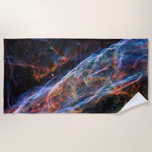 Veil Nebula Supernova Remnants Hubble Telescope Beach Towel