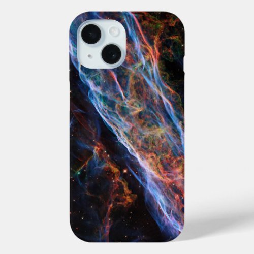 Veil Nebula Supernova Remnants Hubble Telescope iPhone 15 Case