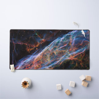 Veil Nebula Supernova Remnants Hubble Telescope Desk Mat