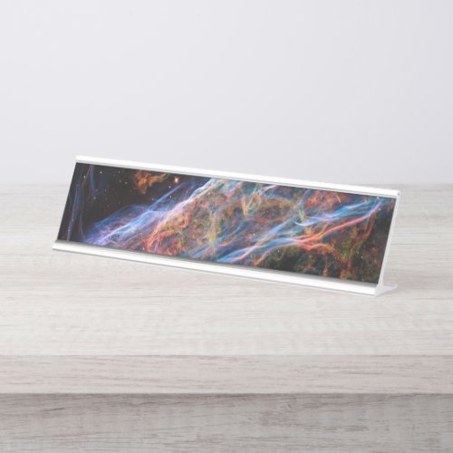 Veil Nebula Supernova Remnants Hubble Telescope Desk Name Plate