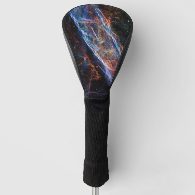 Veil Nebula Supernova Remnants Hubble Telescope Golf Head Cover (Front)