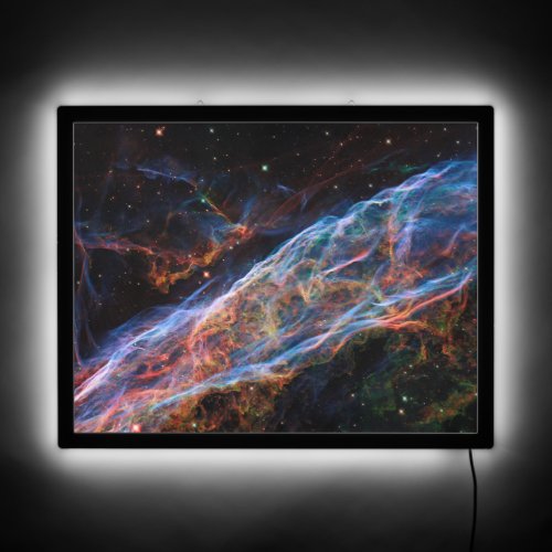 Veil Nebula Supernova Remnants Hubble Telescope LED Sign