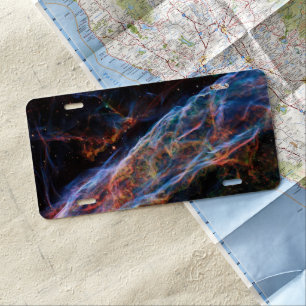 Veil Nebula Supernova Remnants Hubble Telescope License Plate