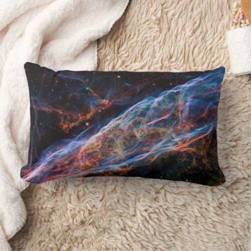 Veil Nebula Supernova Remnants Hubble Telescope Lumbar Pillow