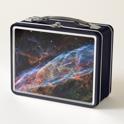 Veil Nebula Supernova Remnants Hubble Telescope Metal Lunch Box