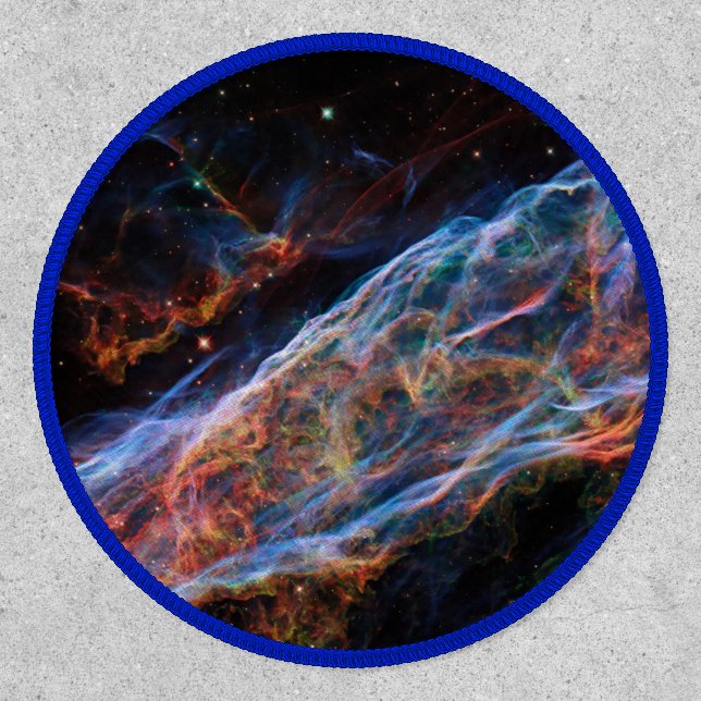 Veil Nebula Supernova Remnants Hubble Telescope Patch (Front)