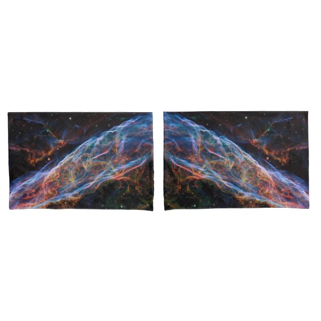 Veil Nebula Supernova Remnants Hubble Telescope Pillow Case (Front-Set)