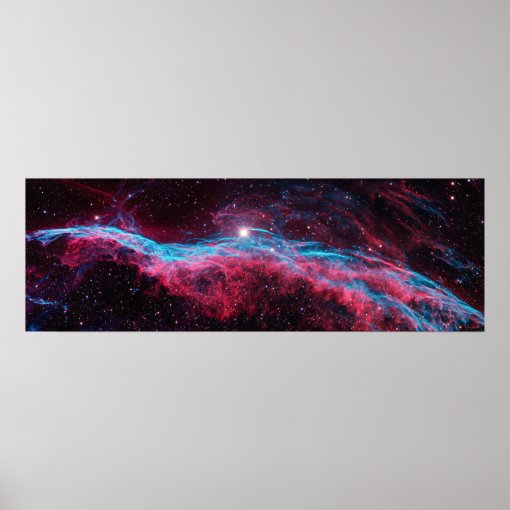 Veil Nebula, Witch's Broom, Astronomy Print, Space Poster | Zazzle