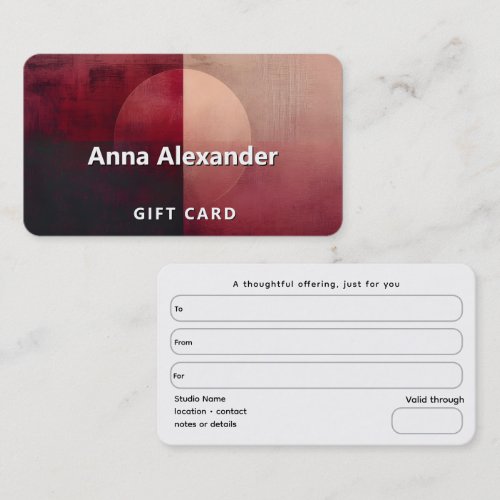Veil of Division | Minimal Design Business Card