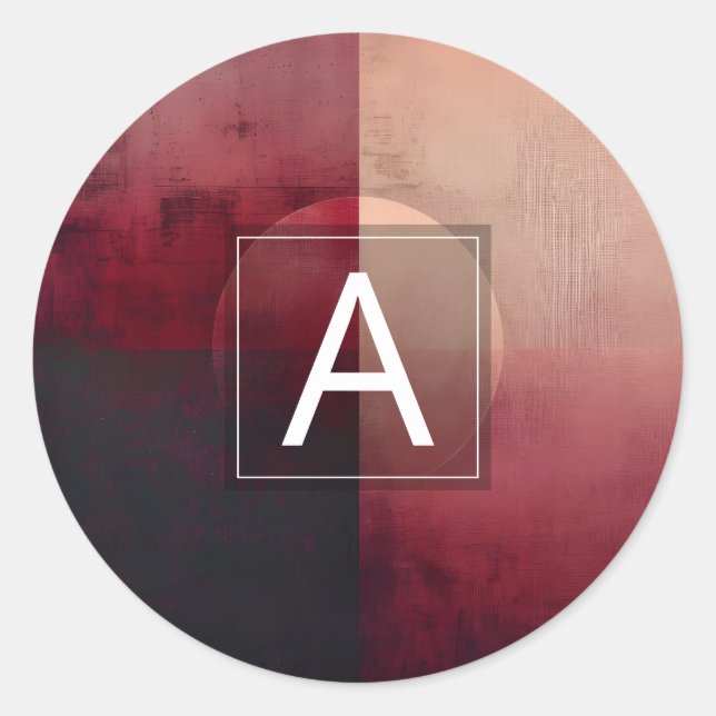 Veil of Division | Minimal Design  Classic Round Sticker (Front)