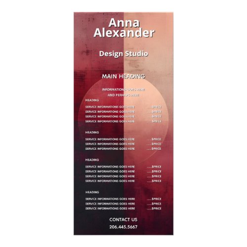 Veil of Division | Minimal Design Rack Card