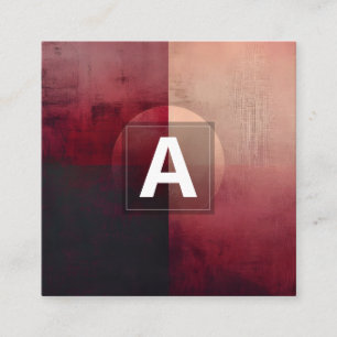 Veil of Division   Minimal Design Square Business Card