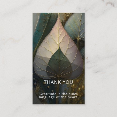 Veil of Leaves | botanical Design Business Card