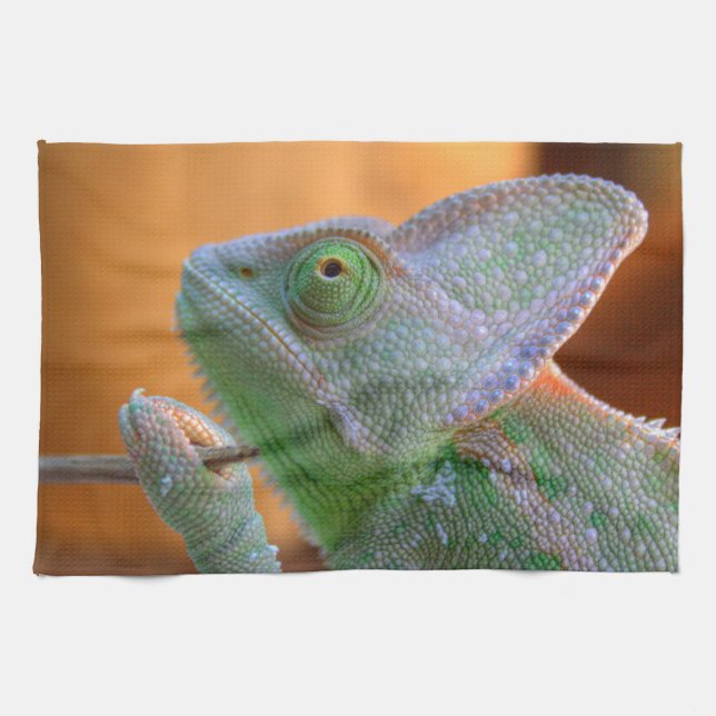 Veiled Chameleon Towel (Horizontal)
