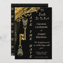 Veiled Gold Nuggets & Skeleton Keys Hallowedding I