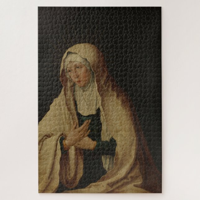 Veiled Virgin Mary (by Lucas van Leyden) Jigsaw Puzzle (Vertical)